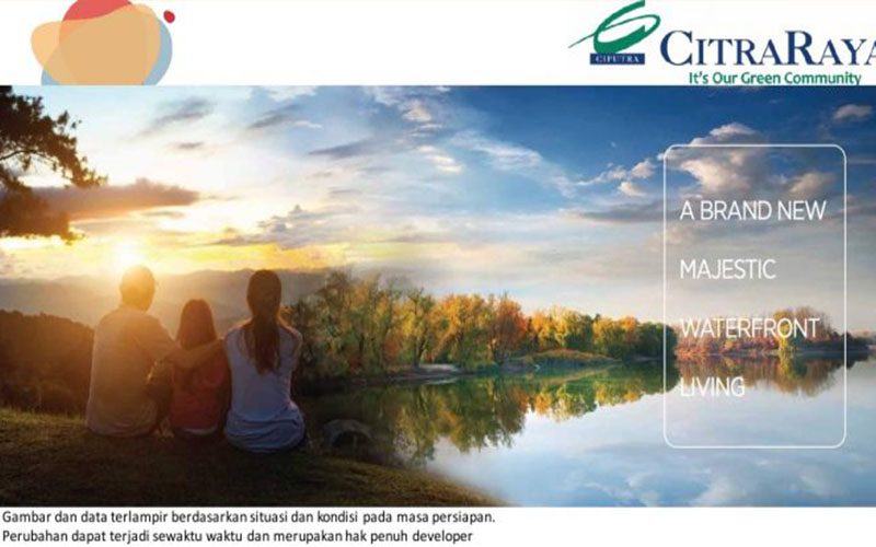 Cluster Carona park di Kawasan Lugano Lake Park seluas 200 Hektar