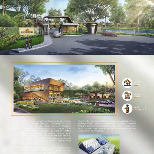 galeri 4 Cluster Rossini di pinggir danau Kawasan terbaru Symphonia