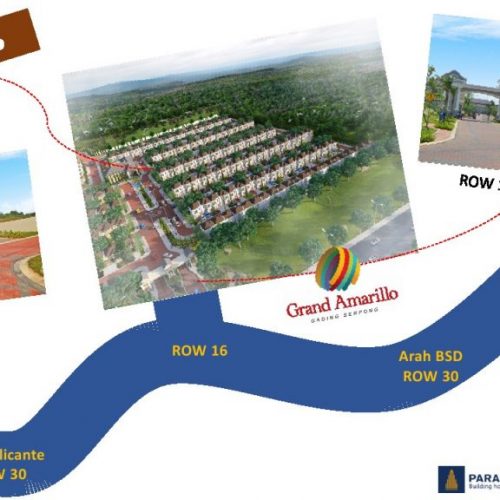 row akses Grand Amarillo From Paramount Serpong
